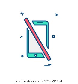 Smart phone icon design vector
