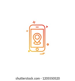 Smart phone icon design vector 