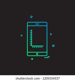 Smart phone icon design vector