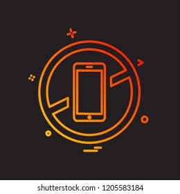 Smart phone icon design vector