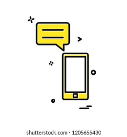 Smart phone icon design vector