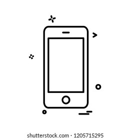 Smart phone icon design vector
