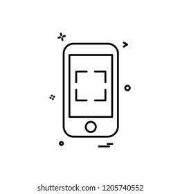 Smart phone icon design vector