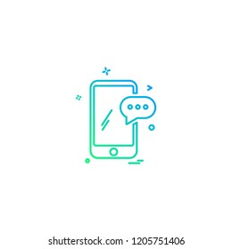 Smart phone icon design vector 