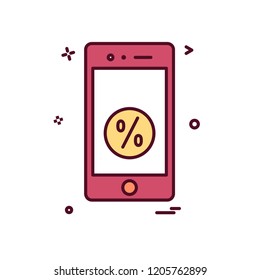 Smart phone icon design vector