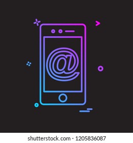 Smart phone icon design vector