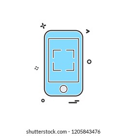 Smart phone icon design vector