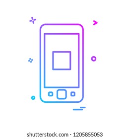 Smart phone icon design vector