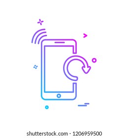Smart phone icon design vector