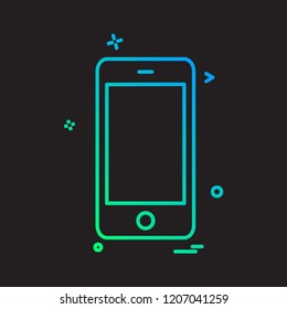 Smart phone icon design vector