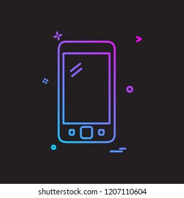 Smart phone icon design vector