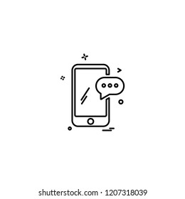 Smart phone icon design vector 