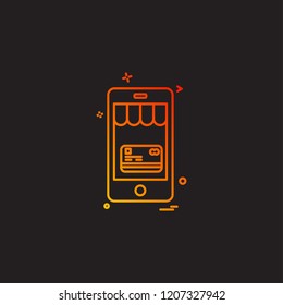 Smart phone icon design vector 