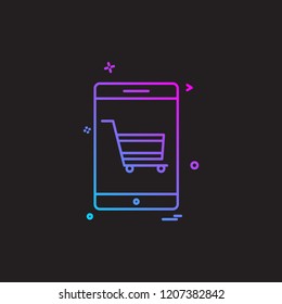 Smart phone icon design vector