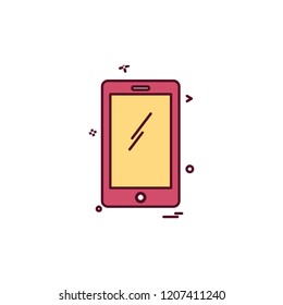 Smart phone icon design vector