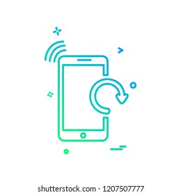 Smart phone icon design vector