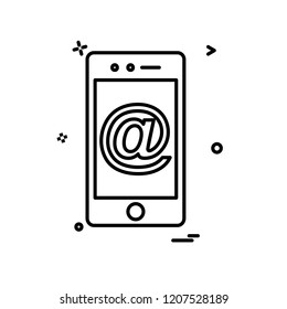 Smart phone icon design vector