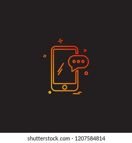 Smart phone icon design vector 