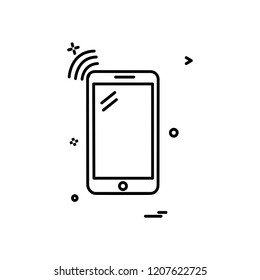 Smart phone icon design vector