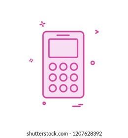 Smart phone icon design vector