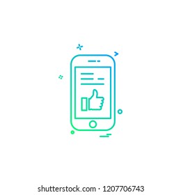 Smart phone icon design vector 