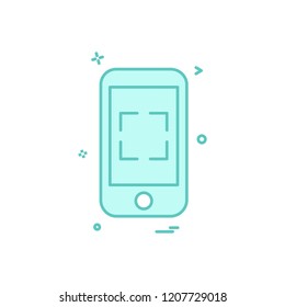 Smart phone icon design vector
