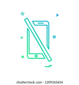 Smart phone icon design vector