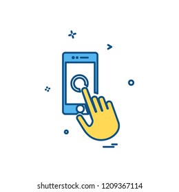Smart phone icon design vector