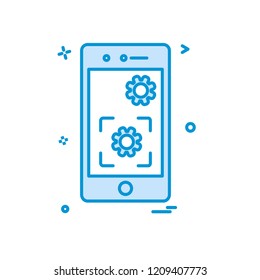 Smart phone icon design vector