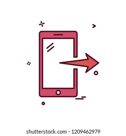 Smart phone icon design vector