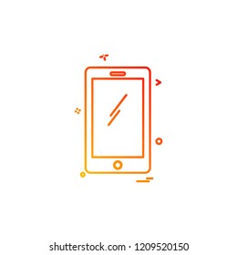 Smart phone icon design vector