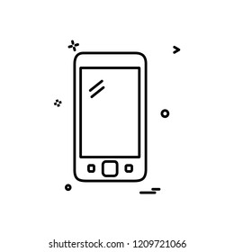 Smart phone icon design vector