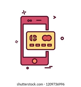 Smart phone icon design vector