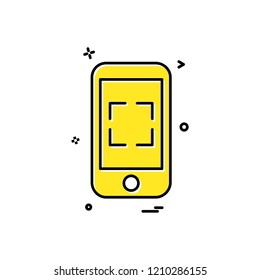 Smart phone icon design vector