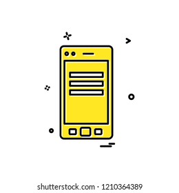 Smart phone icon design vector