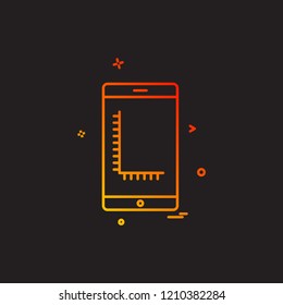 Smart phone icon design vector