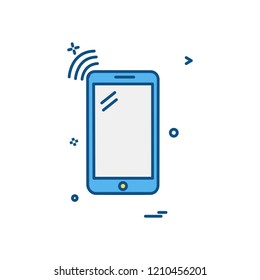 Smart phone icon design vector