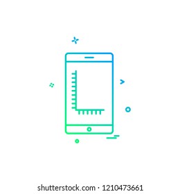 Smart phone icon design vector