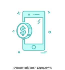 Smart phone icon design vector