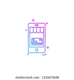 Smart phone icon design vector 