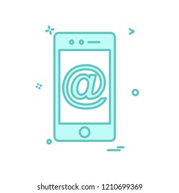 Smart phone icon design vector