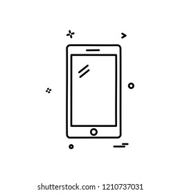 Smart phone icon design vector