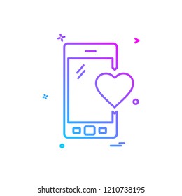 Smart phone icon design vector