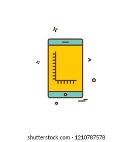 Smart phone icon design vector