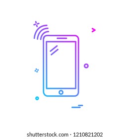 Smart phone icon design vector