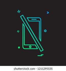 Smart phone icon design vector