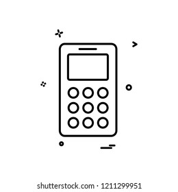 Smart phone icon design vector