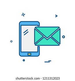 Smart phone icon design vector