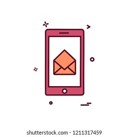 Smart phone icon design vector