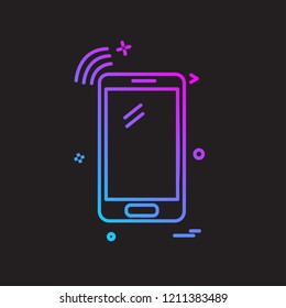 Smart phone icon design vector